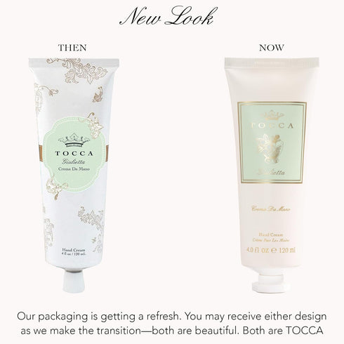 Tocca Crema de Mano Luxe, Giulietta Hand Cream, 4 oz - Pink Tulips, Green Apple, Vanilla Orchid, Moisturizing