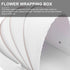 Packing, Packaging Cabilock Shower Floral Arrangement Box with Fresh Flower White Paper Wrapping Box for Newborn
