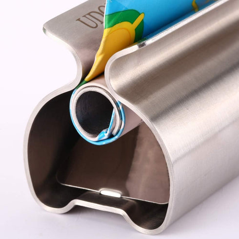 Toothpaste Squeezer - Metal Tube Squeezer, Stainless Steel Tube Wringer, UDQYQ Toothpaste Holder Stand (3 Pack)