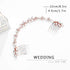 Unicra Wedding Crystal Hair Comb, Bridal Headpiece Accessories for Brides (Rose Gold)