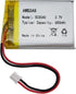 (2 Pack) 503040 Battery 3.7v 650mAh Lipo Battery, Compatible Replacement for Multiple Devices with JST Connector