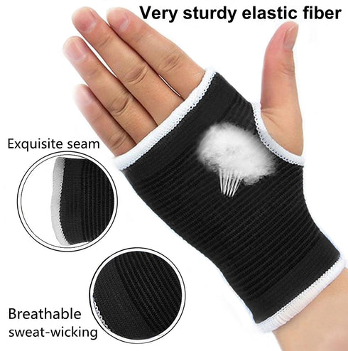 Palm Brace Wrist Support Sleeves (1 Pair), Everyday Use Wrist Brace, Compression Carpal Tunnel for Wrist Pain Relief,