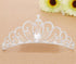 Sither Bridal Rhinestone Crown Necklace Earrings Set for Wedding Jewelry, Tiara Headband Accessories for Pageant