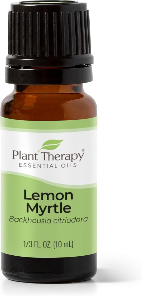 Plant Therapy Lemon Myrtle Essential Oil 10 mL (1/3 oz) - 100% Pure, Undiluted, Therapeutic Grade Oil