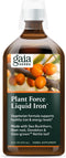 Gaia Herbs Plant Force Liquid Iron - Vegetarian Supplement for Healthy Iron & Energy Levels, 16 Fl Oz