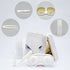 Contact Lens Case, Portable Cute Eye Contacts Colored Lenses Applicator Remover Tool Kit with Mirror Solution Bottle for Travel Daily Outdoor (Square, Gold)