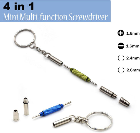 OPUGIT 5 4 1 Set,Sunglass Hex(5 Pcs Eyeglass Screwdriver Repair Kit Precision in Mini Screwdrivers Watch Toy Repair