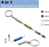OPUGIT 5 4 1 Set,Sunglass Hex(5 Pcs Eyeglass Screwdriver Repair Kit Precision in Mini Screwdrivers Watch Toy Repair