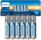 Philips AAA Batteries 12 Pack, 1.5v Ultra Alkaline Triple A. Batteries, 10-Year Shelf