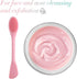 2PCS Manual Facial Cleansing Brush, 2 in 1 Face Mask Brush and Scrubber Tool for Exfoliating Makeup Removal (Pink,