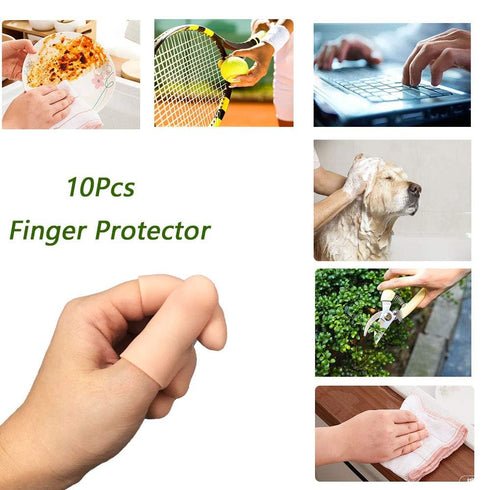 Gel Finger Protectors, Silicone Fingertips Protection for Trigger Finger, Arthritis, and Pain Relief, Nude, Small