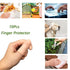 Gel Finger Protectors, Silicone Fingertips Protection for Trigger Finger, Arthritis, and Pain Relief, Nude, Small
