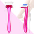 Honoson 12 Pieces T Type Bikini Razor Disposable Women Small Durable Travel Accessories Women Razors Shaver Pubic Hair Removal Beauty Razor for Body Cosmetic Tool(Rosy, Dark Pink, Light Pink)