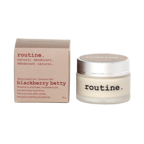 Routine. Natural Aluminum Free Deodorant, 2 Fluid Oz. for Women and Men | BlackBerry Betty No Baking Soda