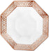 Lacetagon Rose Gold Premium Plastic Octagonal Dessert Bowl - 5 oz. (Pack of 10) Perfect for Parties, Weddings, Events
