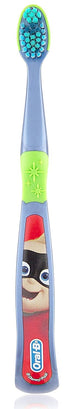 Hippie Hype Kids Manual Toothbrush, Extra Soft Bristles, for Children 3+, Pack of 6 (Characters Vary)