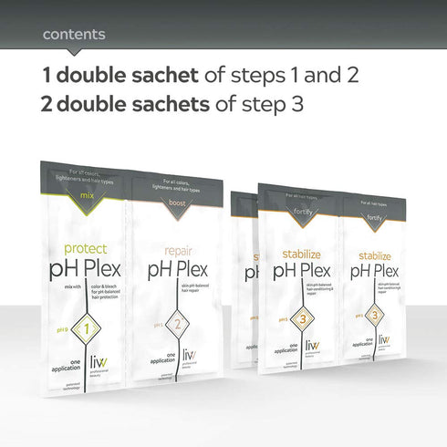 pH Plex Full Service Kit, Hair Care Treatment for Home Hair Color & Bleach, 1 Month Supply