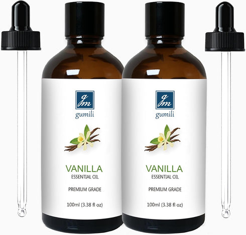 Vanilla Essential Oil 200ML, Natural Scented Oil for Aromatherapy & Diffuser - 100ML (Pack of 2)
