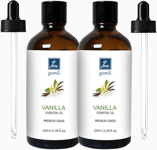 Vanilla Essential Oil 200ML, Natural Scented Oil for Aromatherapy & Diffuser - 100ML (Pack of 2)