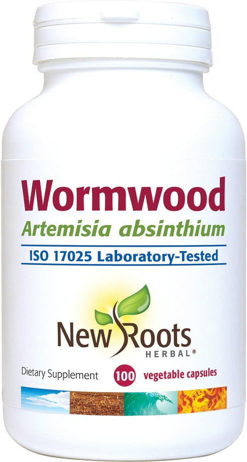 NEW ROOTS HERBAL Wormwood (100 Veg Caps) - Non-GMO & Gluten Free - Support for Appetite, Digestion, Intestinal Balance