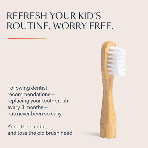 Better & Better Natural Bamboo Toothbrush for Kids, Extra Soft Bristle, Variety Pack of 3