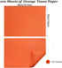 Undemouc 100 Sheets Orange Tissue Paper 20x14 Inches for DIY Crafts, Birthday, Weddings, Party Decor