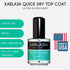 Karlash Quick Dry Nail Polish Top Coat, 0.5 oz 15ml, Super Shiny, Made in USA