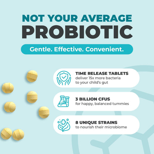 Balance ONE Kids Probiotic, 3 Billion CFU, Sugar Free, Gut & Digestive Support, 2 Month Supply