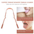 FOMIYES 1Pc pure copper tongue scraper fake braces Oral Cleaner tongue scrubber tonsil stone remover disposable tongue scraper Practical Tongue Cleaner double sided baby Stainless steel