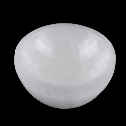 Selenite Mini Bowl for Crystals Charging, 2.25" Ideal for Cleansing Small Crystals and Healing Stones, Spiritual Gift