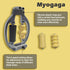 myogaga Elbow 3 Tennis Relief & Pain Relief Forearm Roller with Three Replaceable Massage Rollers for Tissue and arm