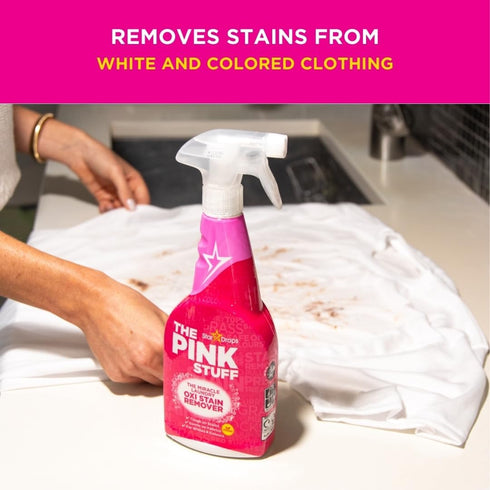 The Pink Stuff 500ml Stardrops - - The Miracle Laundry Oxi Stain Remover Spray