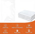 LOLYSIC 200 Pcs Disposable Adult Bibs, Large Waterproof Plastic Bibs for Elderly, Men & Women, Single Use Dining