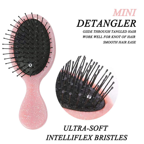 Toddler Detangler Hair Brush - Travel Detangling Brushes 3Pcs for Baby Kids, Best Gift for Curly Wet Dry Tangle