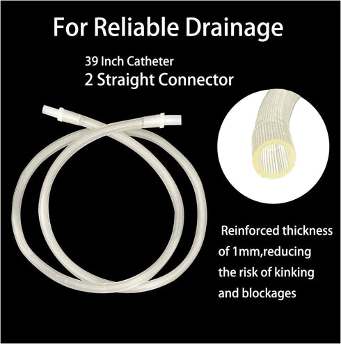 Wellgood 7pcs 1000ml 2000ml 25MM External Catheters Condom for Men, External Urinary Catheter for Incontinence