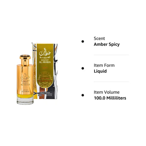 Lattafa Prestige Khaltat Al Arabia Eau de Parfum Spray, 3.4 Ounce for Unisex