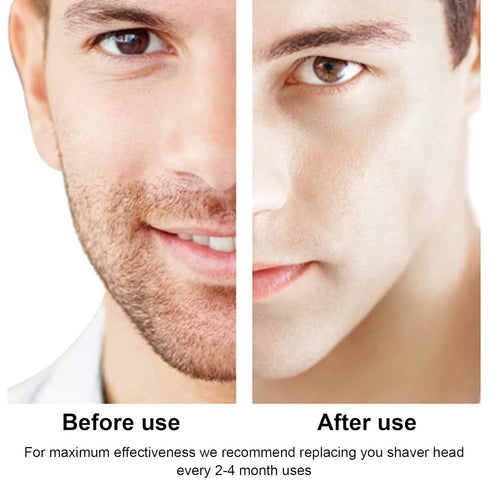 LinMei Replacement Shaver Heads for 1st Generation Micro Touch Solo Men's Trimmer, Includes 6 Blades and 2 Brushes