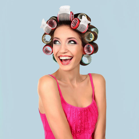 Tbestmax 24 Hot Roller Clips - Hair Curler Claw Clip Replacement for Women Girls, White