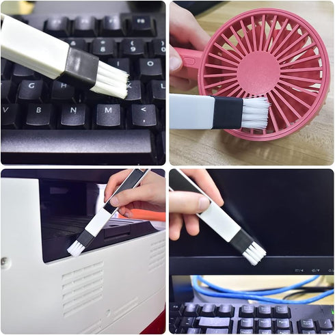 Crevice Gap Cleaning Brush Tool, 6pcs Hand-held Groove Cleaning Tools, 2 in 1 Dustpan Brushes Kit