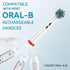 Electric Toothbrush Replacement 4 Pack, Professional Toothbrush Heads Refills for Family Gum Care, 1 White