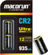 MACORUN CR2 3V Lithium Battery 2 Pack, 935mAh Real Capacity Non-Rechargeable CR2 Battery,
