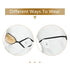 Skylety 3 Pieces Silk Eye Patch for Adult Women, Adjustable Lazy Single Eyepatch with Elastic Strap (Black, Champagne,