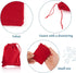 FASHEWELRY 100 Pack Red Velvet Drawstring Bags, 3.6 x 2.8 Inch for Christmas Gift Packaging