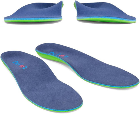 Dr. Foot's Plantar Fasciitis Insoles - Arch Support Shoe Inserts for Flat Feet, Size S