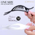 RC ROCHE ORNAMENT 6 Pcs Women's Thin Curved Eyelet Side Slide Hair Clips, Medium Black and White
