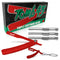 Tomb 45 Triple Cartridge Razor Holder, Disposable Razor Safety Handle for Barbers, Men's Straight Edge Shaver (Red)