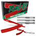 Tomb 45 Triple Cartridge Razor Holder, Disposable Razor Safety Handle for Barbers, Men's Straight Edge Shaver (Red)