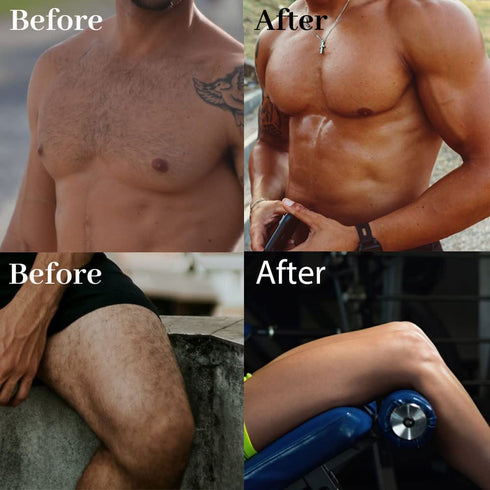 IVNIL Hair Removal Spray Foam for Men, Effective Painless Cream for Underarm, Chest, Back, Legs - All Skin Types