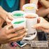 White Paper Cups - 50 Pack, 8 Oz Disposable Cups for Hot Coffee & Water
