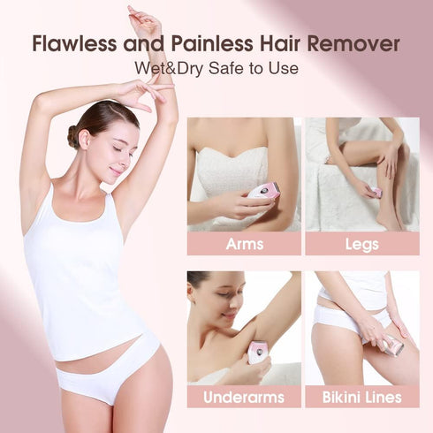TOUCHBeauty Electric Shaver for Women, Cordless Razor for Silky Smooth Skin, Wet/Dry (Pink)